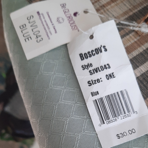 Compact Two-Tone Blue Crossbody Wallet - Picture 6 of 6